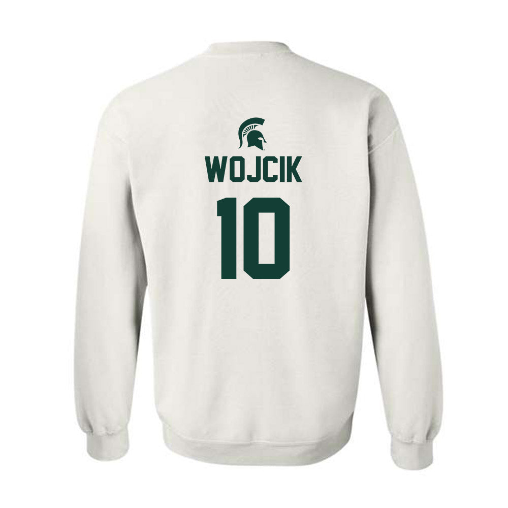 Michigan State - NCAA Men's Basketball : Denham Wojcik - Sports Shersey Crewneck Sweatshirt-1