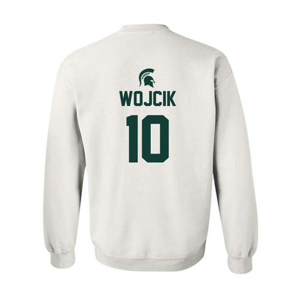 Michigan State - NCAA Men's Basketball : Denham Wojcik - Sports Shersey Crewneck Sweatshirt-1