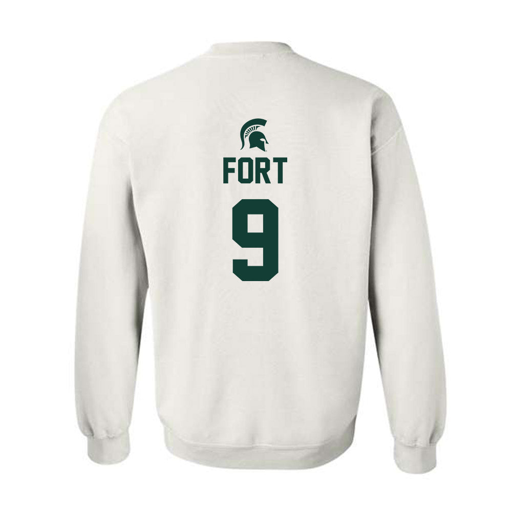 Michigan State - NCAA Men's Basketball : Lorenzo Fort - Sports Shersey Crewneck Sweatshirt-1