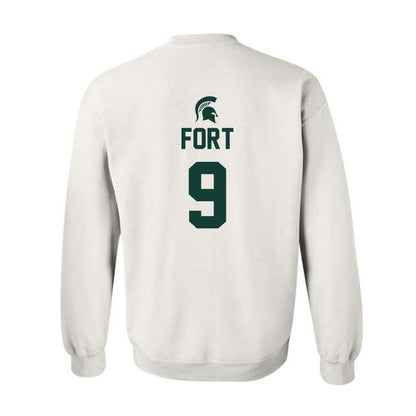 Michigan State - NCAA Men's Basketball : Lorenzo Fort - Sports Shersey Crewneck Sweatshirt-1