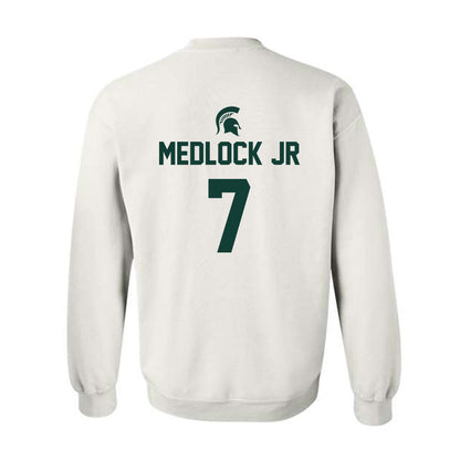 Michigan State - NCAA Men's Basketball : Carlos Medlock jr - Sports Shersey Crewneck Sweatshirt-1