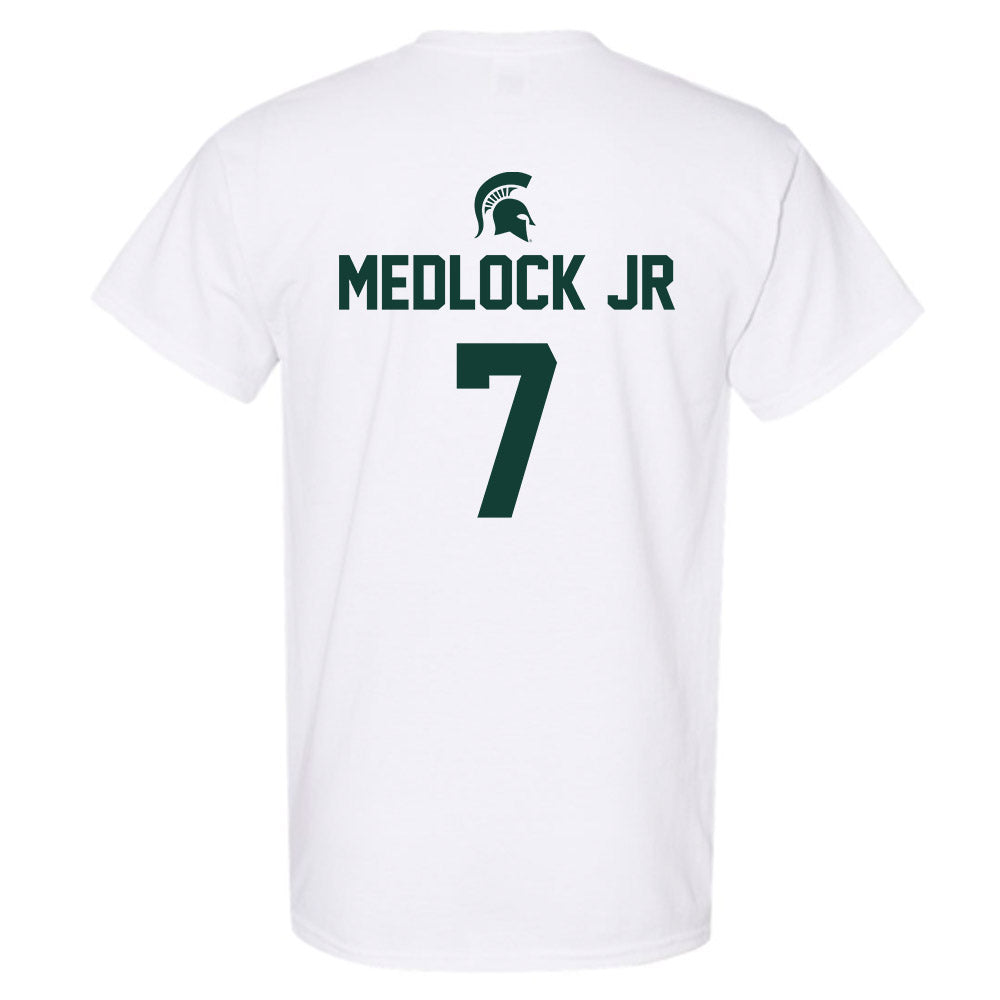 Michigan State - NCAA Men's Basketball : Carlos Medlock jr - Sports Shersey T-Shirt-1