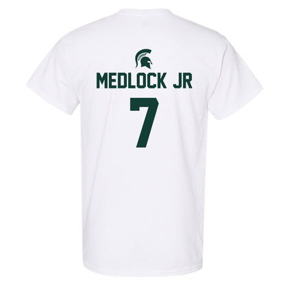 Michigan State - NCAA Men's Basketball : Carlos Medlock jr - Sports Shersey T-Shirt-1