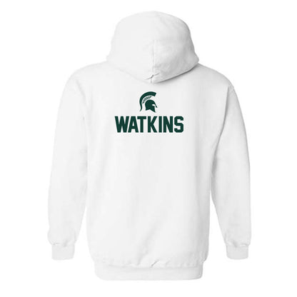Michigan State - NCAA Men's Basketball : Matthew Watkins - Sports Shersey Hooded Sweatshirt-1