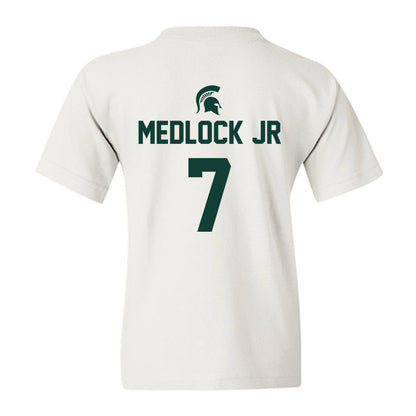 Michigan State - NCAA Men's Basketball : Carlos Medlock jr - Sports Shersey Youth T-Shirt-1