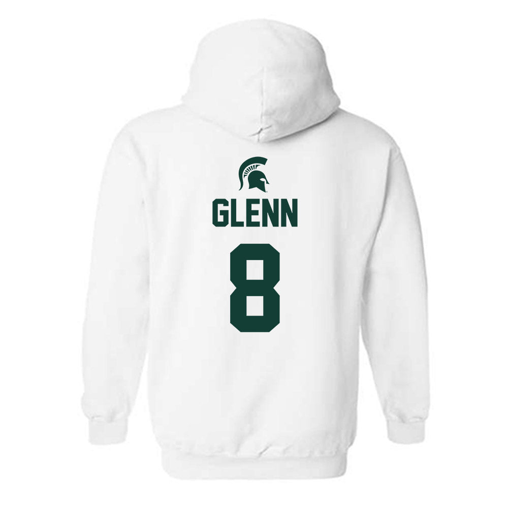 Michigan State - NCAA Men's Basketball : Kaleb Glenn - Sports Shersey Hooded Sweatshirt-1