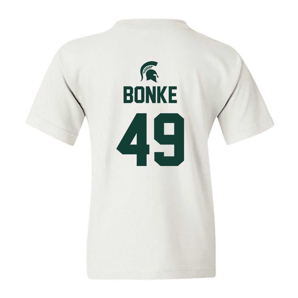 Michigan State - NCAA Men's Basketball : Anton Bonke - Sports Shersey Youth T-Shirt-1