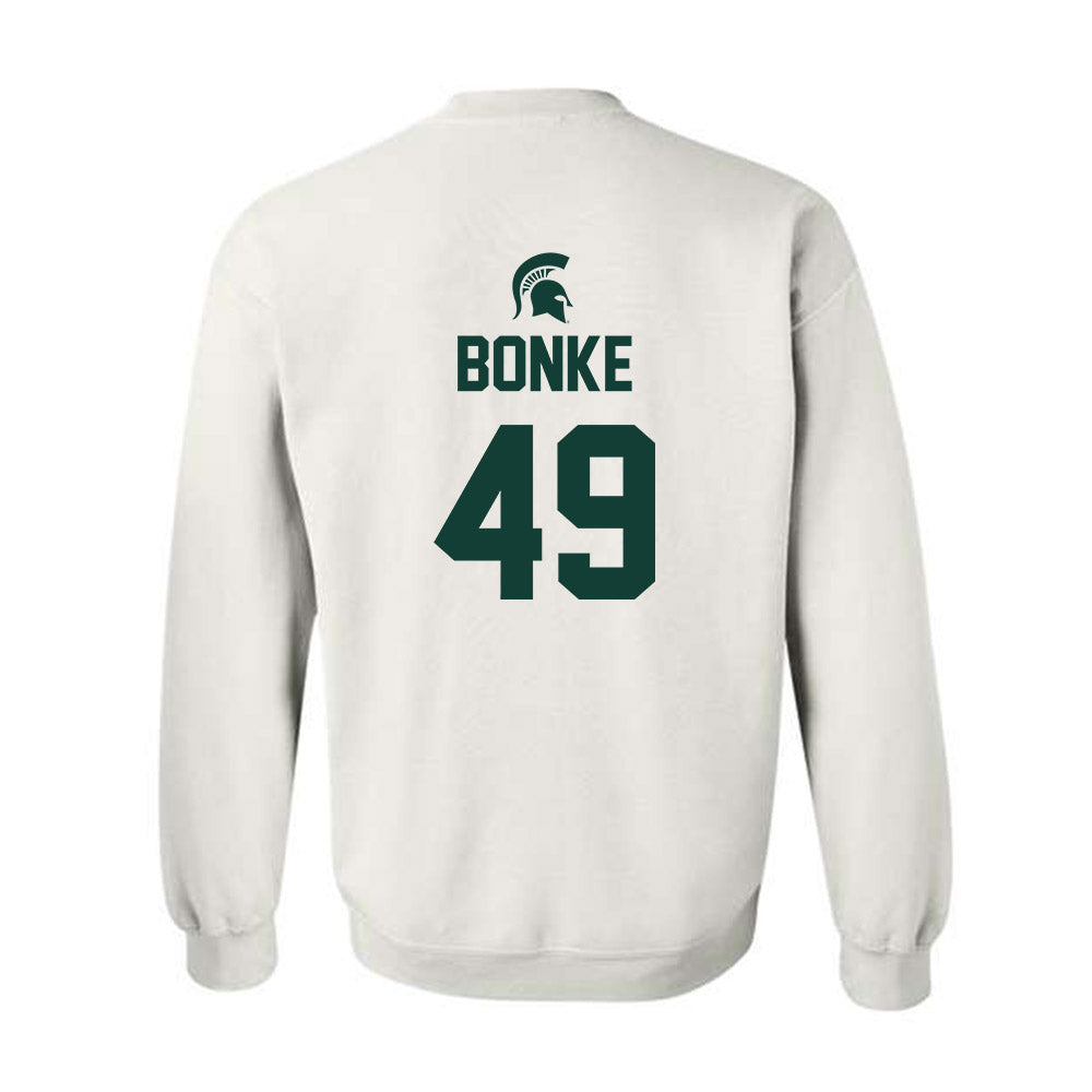 Michigan State - NCAA Men's Basketball : Anton Bonke - Sports Shersey Crewneck Sweatshirt-1