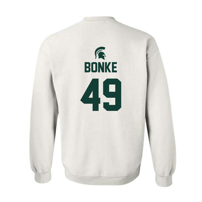 Michigan State - NCAA Men's Basketball : Anton Bonke - Sports Shersey Crewneck Sweatshirt-1