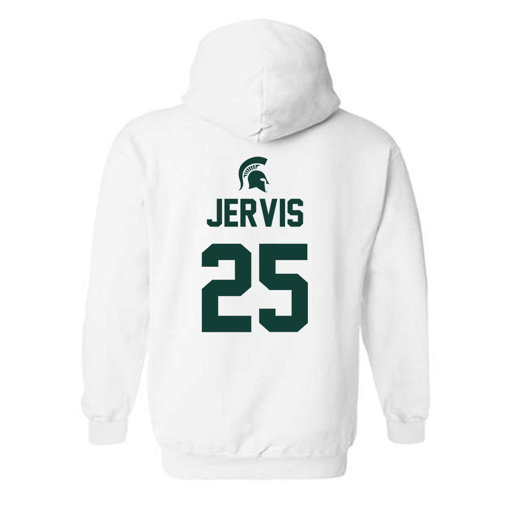 Michigan State - NCAA Men's Basketball : Jasiah Jervis - Sports Shersey Hooded Sweatshirt-1
