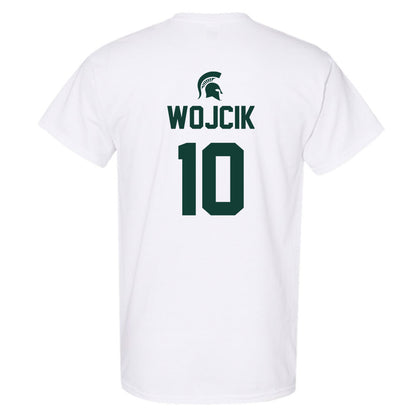 Michigan State - NCAA Men's Basketball : Denham Wojcik - Sports Shersey T-Shirt-1