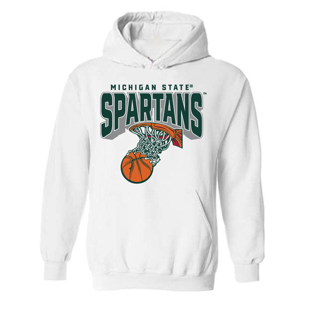 Michigan State - NCAA Men's Basketball : Brennan Walton - Sports Shersey Hooded Sweatshirt-0