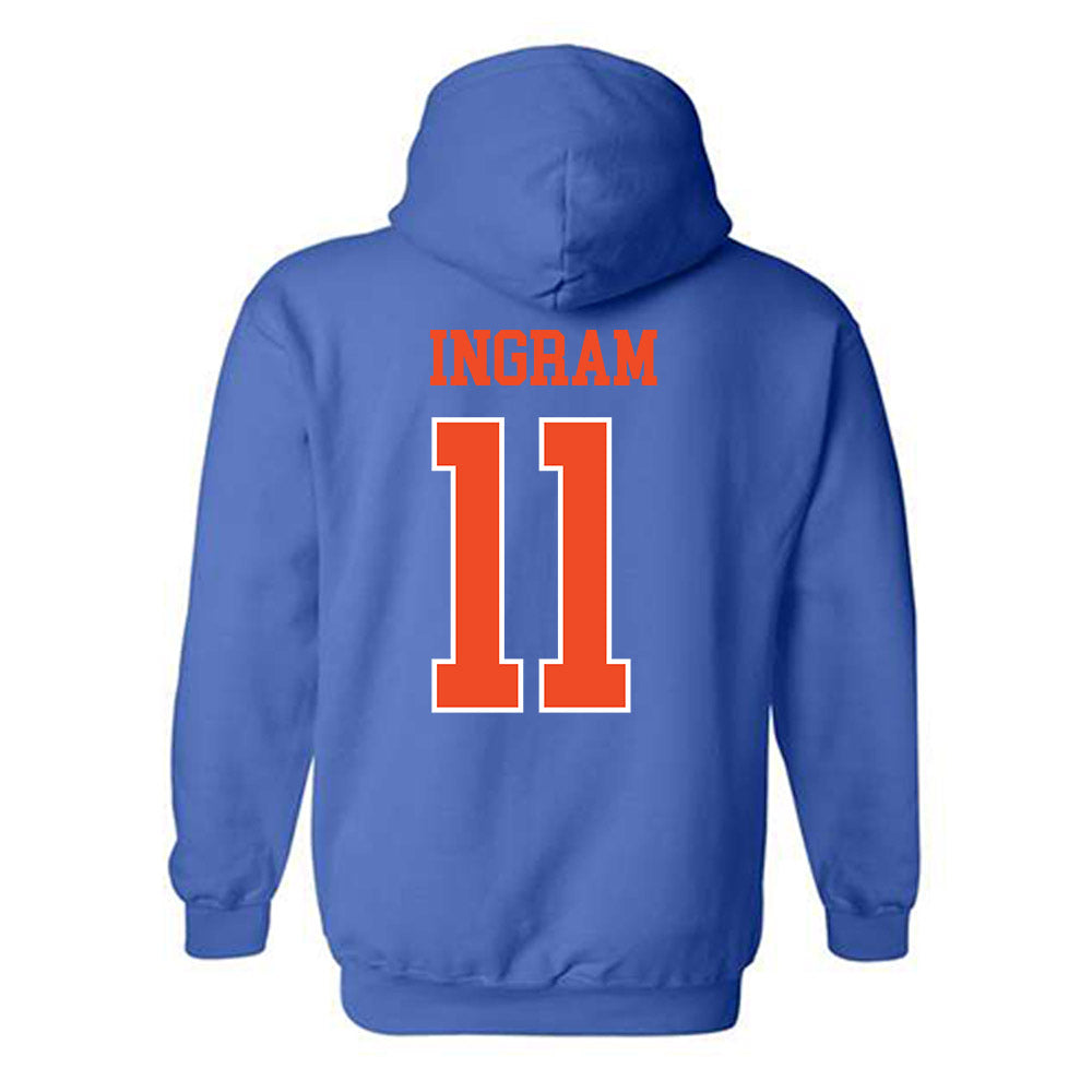 Florida - NCAA Men's Basketball : CJ Ingram - Generic Shersey Hooded Sweatshirt-1