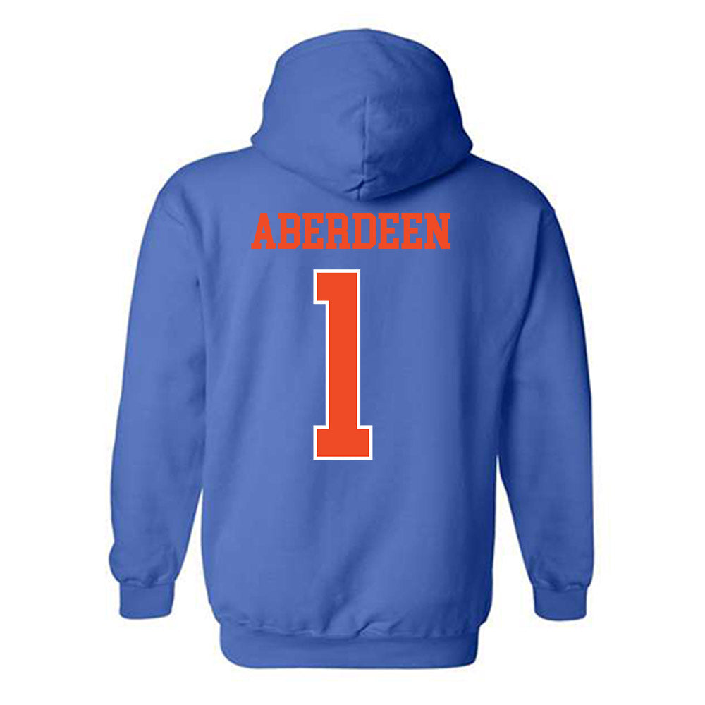 Florida - NCAA Men's Basketball : Denzel Aberdeen - Generic Shersey Hooded Sweatshirt-1