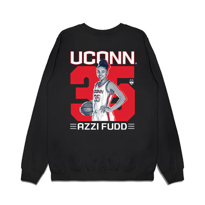 UConn - NCAA Women's Basketball : Azzi Fudd - Premium Crewneck Sweatshirt-1