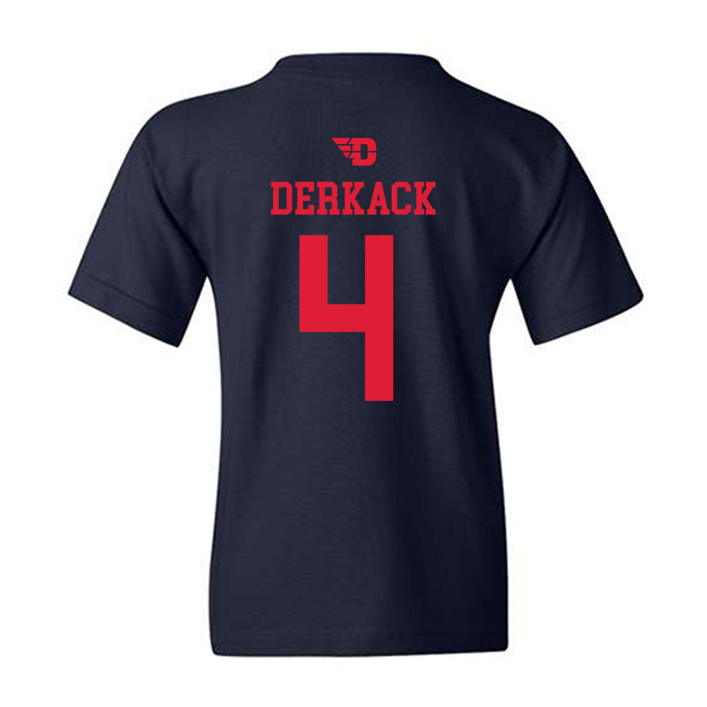 Dayton - NCAA Men's Basketball : Jordan Derkack - Sports Shersey Youth T-Shirt-1