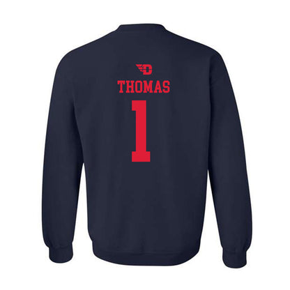 Dayton - NCAA Men's Basketball : Malcolm Thomas - Sports Shersey Crewneck Sweatshirt-1