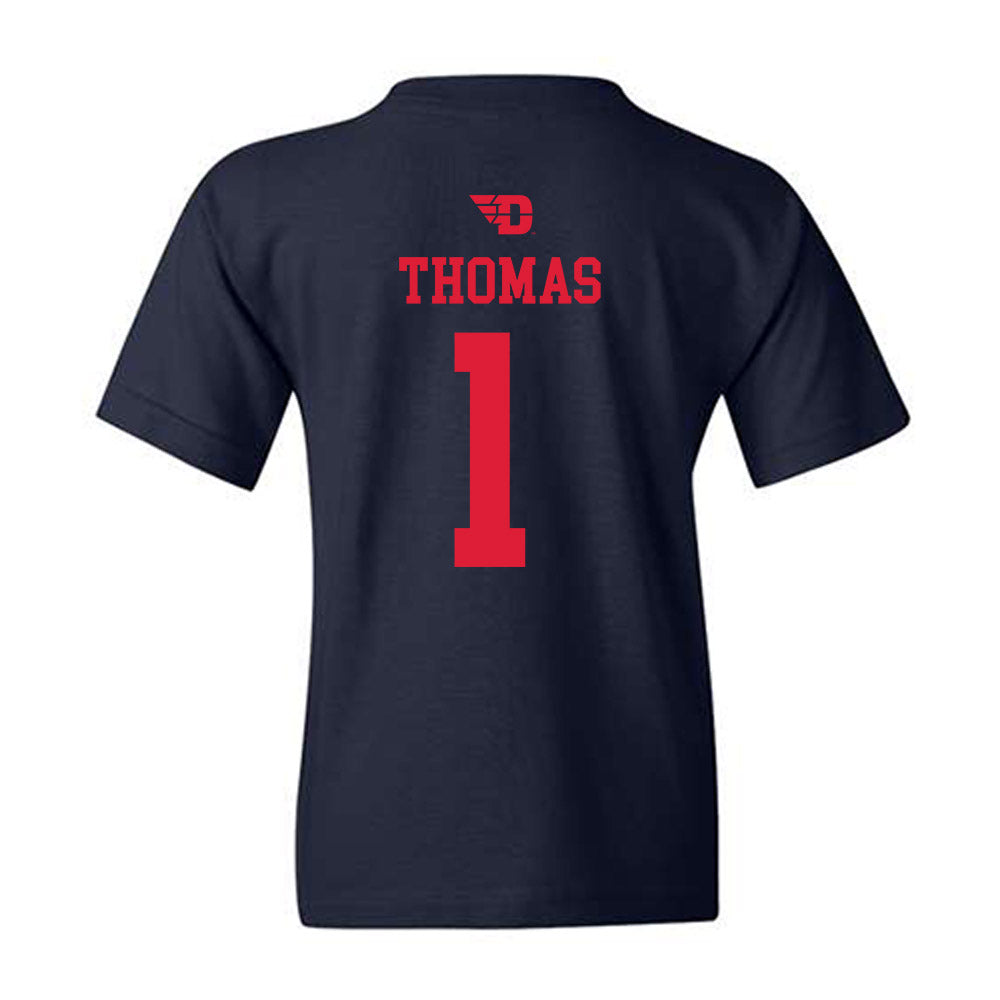 Dayton - NCAA Men's Basketball : Malcolm Thomas - Sports Shersey Youth T-Shirt-1