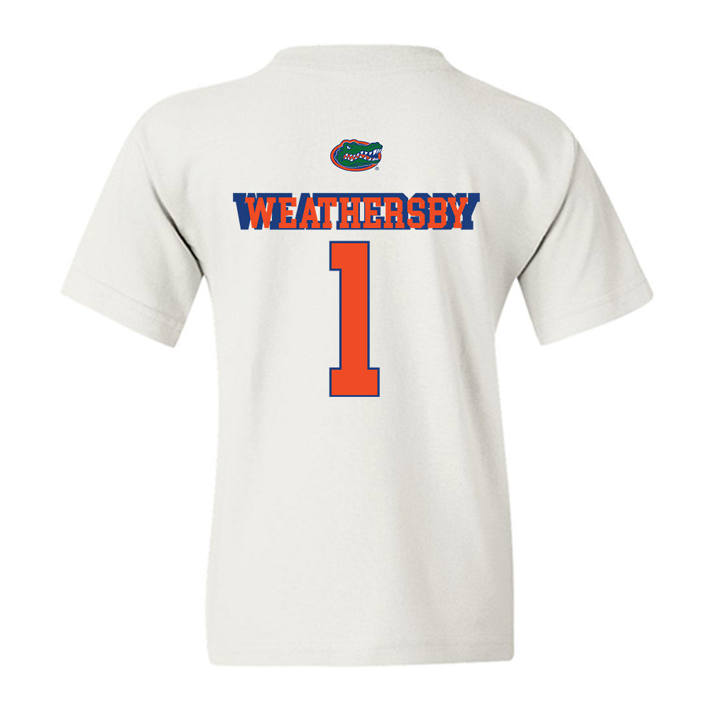 Florida - NCAA Women's Basketball : Jade Weathersby - Sports Shersey Youth T-Shirt-1