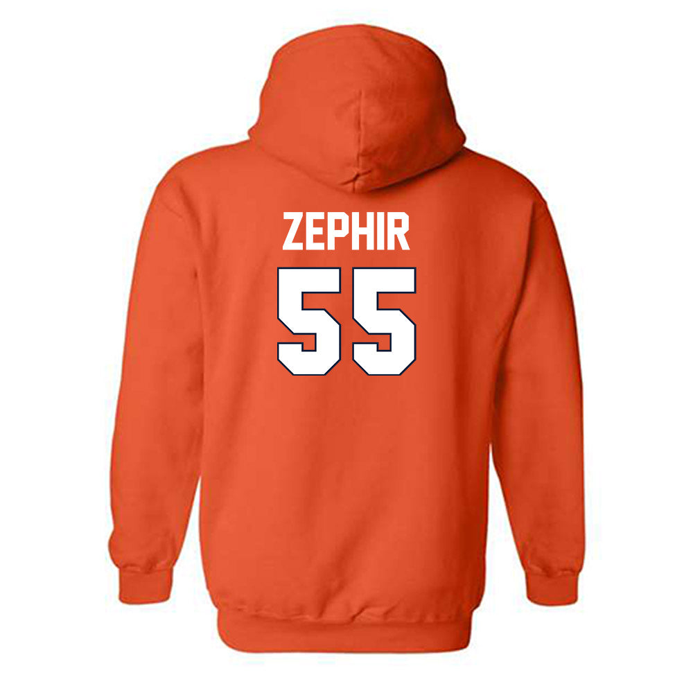 Syracuse - NCAA Men's Basketball : Bryce Zephir - Sports Shersey Hooded Sweatshirt-1