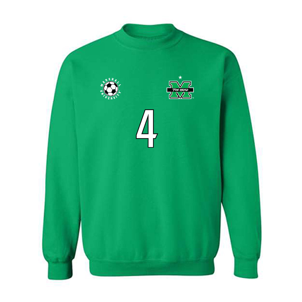 Marshall - NCAA Men's Soccer : Thiago Apolinario Pereira - Sports Shersey Crewneck Sweatshirt-0
