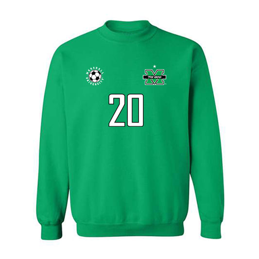 Marshall - NCAA Men's Soccer : Keaviano Francis - Sports Shersey Crewneck Sweatshirt-0