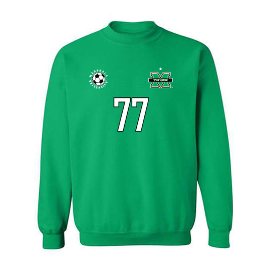 Marshall - NCAA Men's Soccer : Adam NGoran - Sports Shersey Crewneck Sweatshirt-0