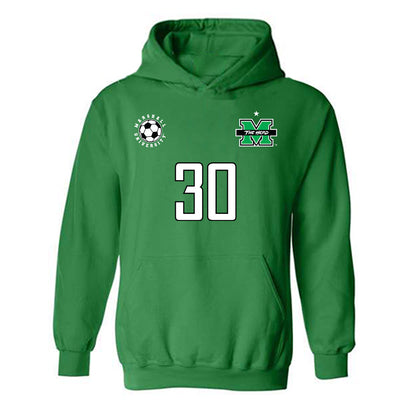 Marshall - NCAA Men's Soccer : Alvaro Alvarez - Sports Shersey Hooded Sweatshirt-0