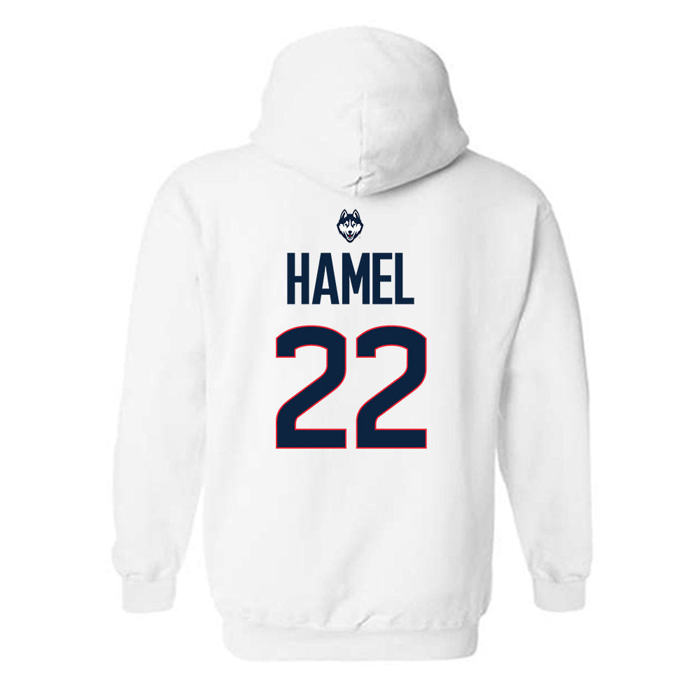 UConn - NCAA Men's Soccer : Johan Hamel - Hooded Sweatshirt-1