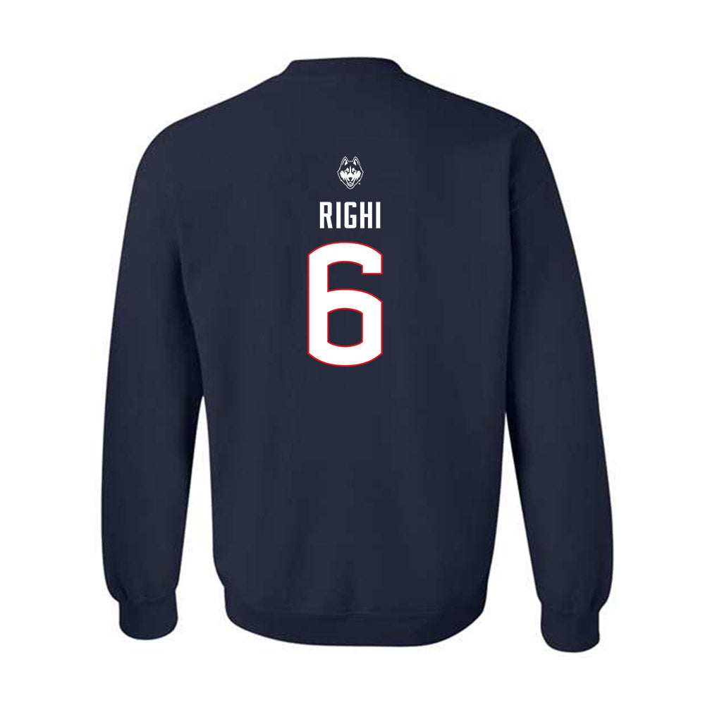 UConn - NCAA Baseball : Camden Righi - Sports Shersey Crewneck Sweatshirt-1
