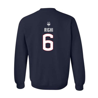 UConn - NCAA Baseball : Camden Righi - Sports Shersey Crewneck Sweatshirt-1