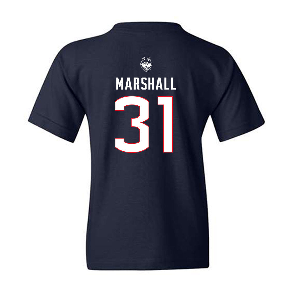 UConn - NCAA Baseball : Jackson Marshall - Sports Shersey Youth T-Shirt-1