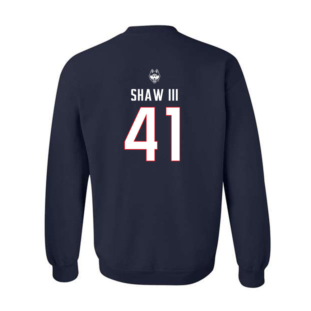 UConn - NCAA Baseball : Gregory Shaw III - Sports Shersey Crewneck Sweatshirt-1