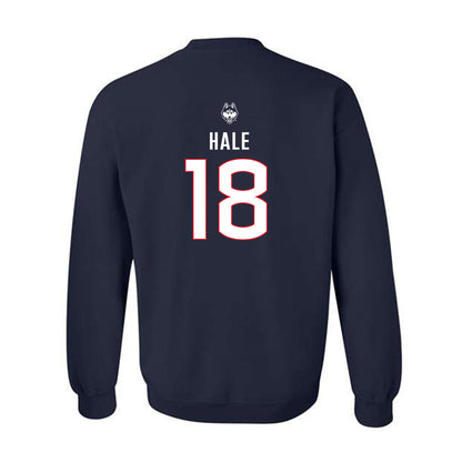 UConn - NCAA Baseball : Charlie Hale - Sports Shersey Crewneck Sweatshirt-1