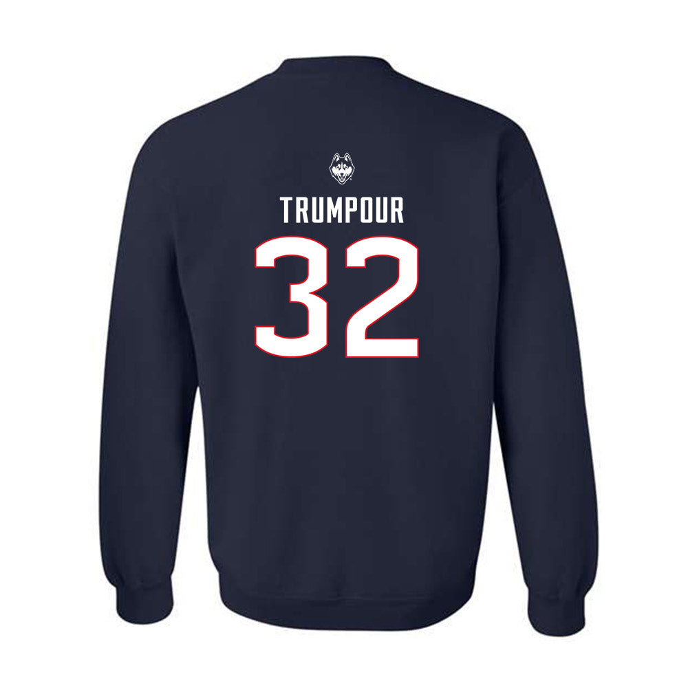 UConn - NCAA Baseball : Austin Trumpour - Sports Shersey Crewneck Sweatshirt-1