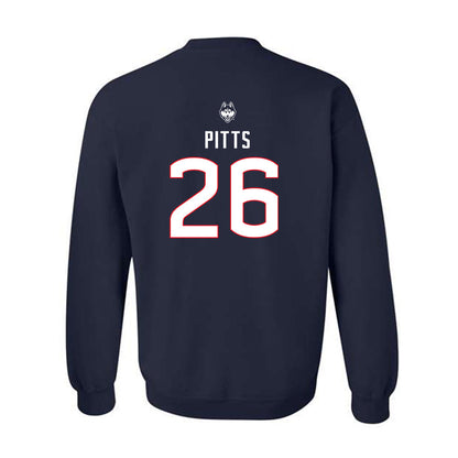 UConn - NCAA Baseball : Joe Pitts - Sports Shersey Crewneck Sweatshirt-1
