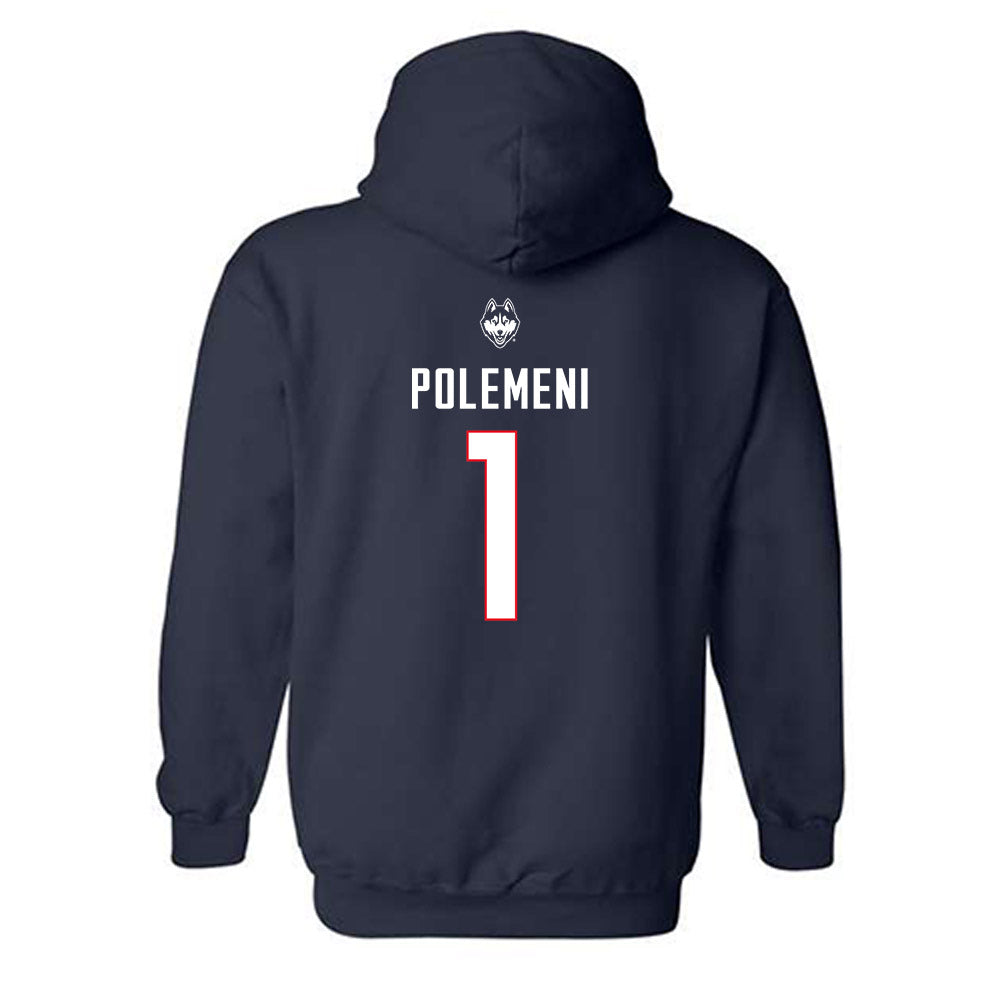 UConn - NCAA Baseball : Christopher Polemeni - Sports Shersey Hooded Sweatshirt-1