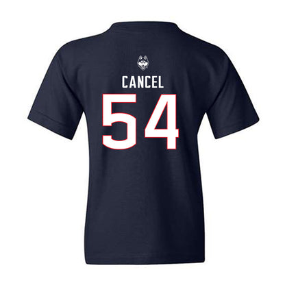 UConn - NCAA Baseball : Chris Cancel - Sports Shersey Youth T-Shirt-1