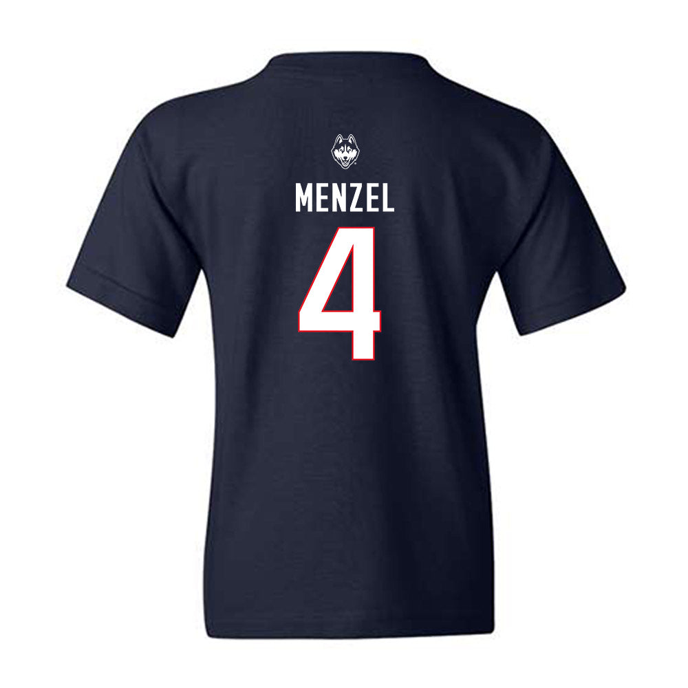 UConn - NCAA Baseball : Evan Menzel - Sports Shersey Youth T-Shirt-1
