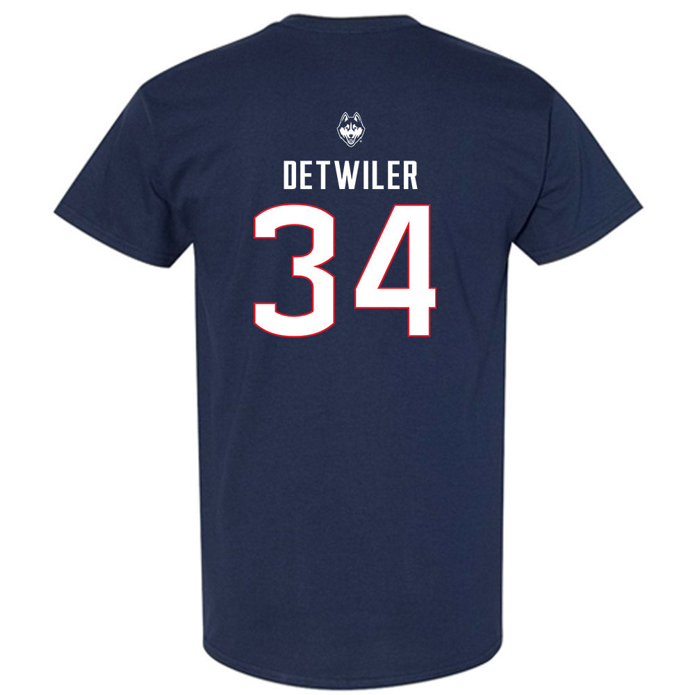 UConn - NCAA Baseball : Bryce Detwiler - Sports Shersey T-Shirt-1
