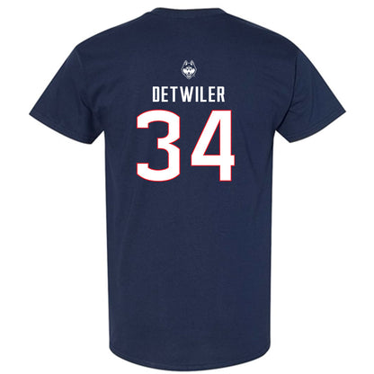 UConn - NCAA Baseball : Bryce Detwiler - Sports Shersey T-Shirt-1