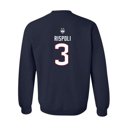 UConn - NCAA Baseball : Rob Rispoli - Sports Shersey Crewneck Sweatshirt-1