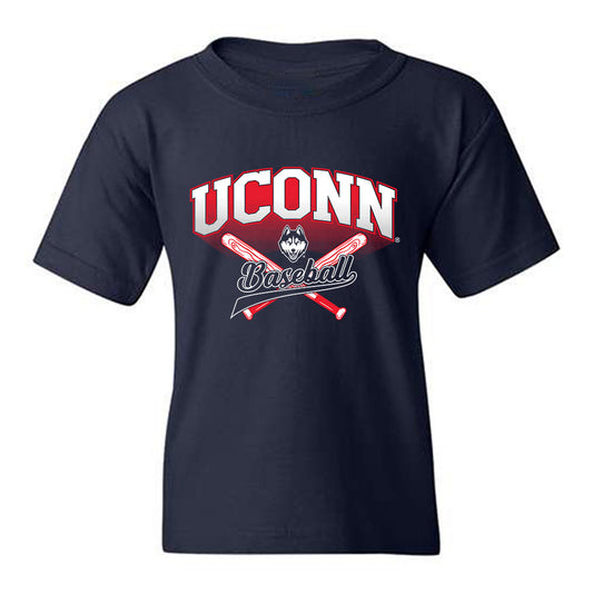UConn - NCAA Baseball : Chase Taylor - Sports Shersey Youth T-Shirt-0