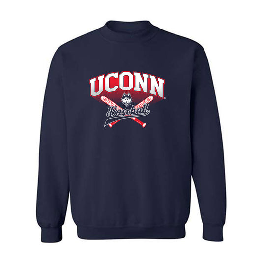 UConn - NCAA Baseball : Drew Smith - Sports Shersey Crewneck Sweatshirt-0