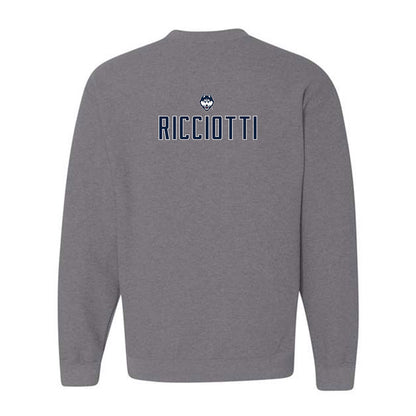 UConn - NCAA Women's Swimming & Diving : Jordyn Ricciotti - Sports Shersey Crewneck Sweatshirt-1