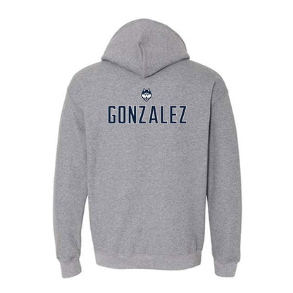 UConn - NCAA Women's Swimming & Diving : Aniya Gonzalez - Sports Shersey Hooded Sweatshirt-1