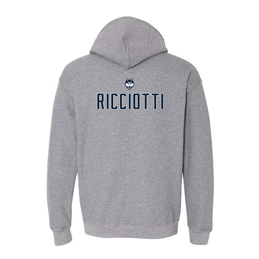 UConn - NCAA Women's Swimming & Diving : Jordyn Ricciotti - Sports Shersey Hooded Sweatshirt-1