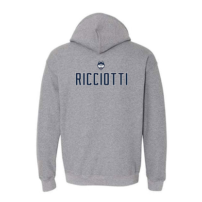 UConn - NCAA Women's Swimming & Diving : Jordyn Ricciotti - Sports Shersey Hooded Sweatshirt-1