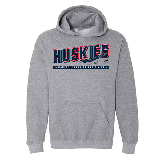 UConn - NCAA Women's Swimming & Diving : Kiersten O'Connor - Sports Shersey Hooded Sweatshirt-0