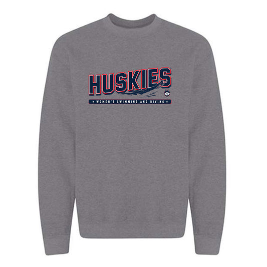 UConn - NCAA Women's Swimming & Diving : Julia Fondersmith - Sports Shersey Crewneck Sweatshirt-0